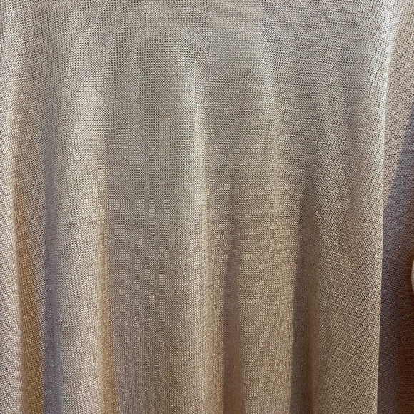 NOTATIONS Blouse Top Size XL Pink Metallic Long Sleeve Sweater Shirt Faux C… - Picture 6 of 9